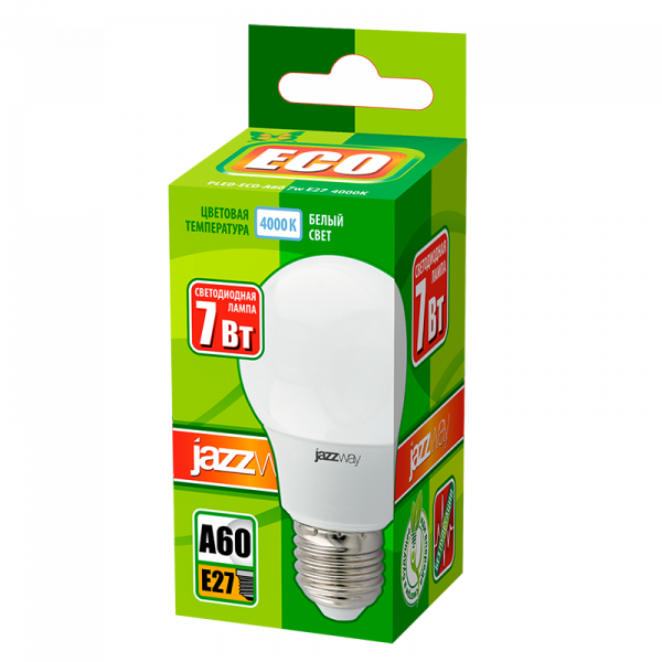 PLED-ECO-A60 7w E27 4000K