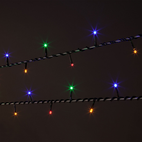 Праздничная гирлянда нить мульти 10м IP20 400-002