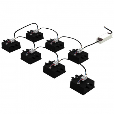 Опция. Грильято Мозаик 45х7. Черный корпус