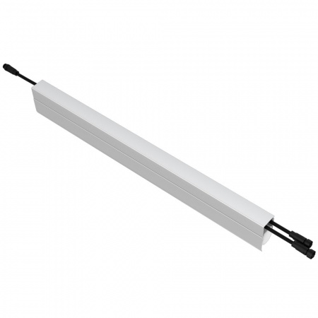 Модерн v2.0 10 600мм (18Вт/м) 48В DC 1 пикс. RGBW DMX CRI80 5000К Опал (Профиль, козырек, транзитное штепсельное соединение)