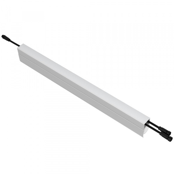 Модерн v2.0 10 600мм (18Вт/м) 48В DC 1 пикс. RGBW DMX CRI80 5000К Опал (Профиль, козырек, транзитное штепсельное соединение)