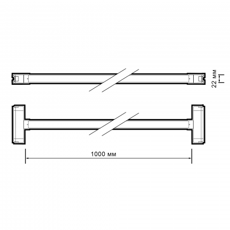 MTR16 4018-1m 18W 4000K 360° BL IP20