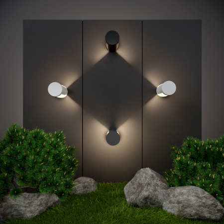 Уличный настенный светодиодный светильник Nimbus IP54 1540 TECHNO LED черный