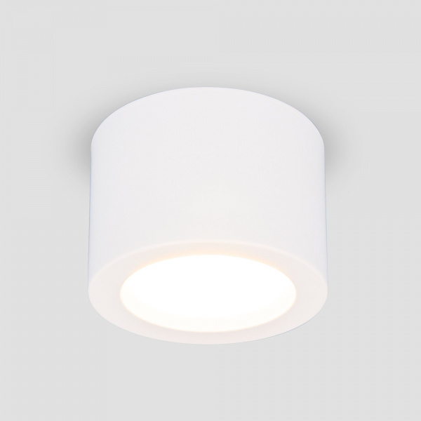 Накладной точечный светодиодный светильник DLR026 6W 4200K белый матовый