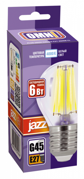 PLED OMNI G45 6w E27 4000K CL