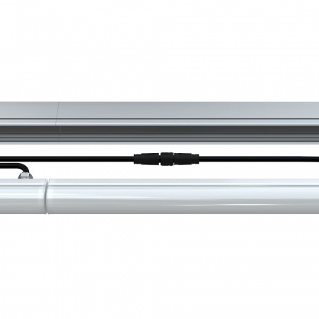 Модерн v2.0 6 675мм (9Вт/м) 48В DC CRI80 3000К Опал (Профиль, козырек, транзитное штепсельное соединение)