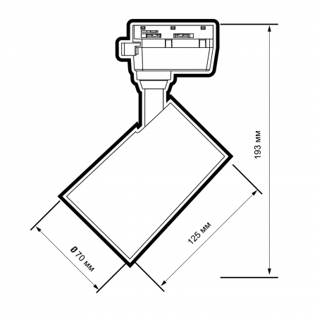 PTR 0725 25w 3000K 24° BL IP40