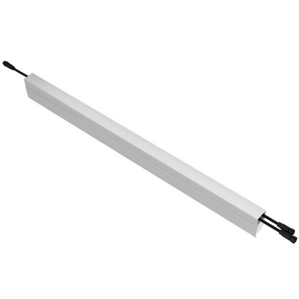 Модерн v2.0 14 800мм (18Вт/м) 48В DC 1 пикс. RGBW DMX CRI80 4000К Опал (Профиль, козырек, транзитное штепсельное соединение)