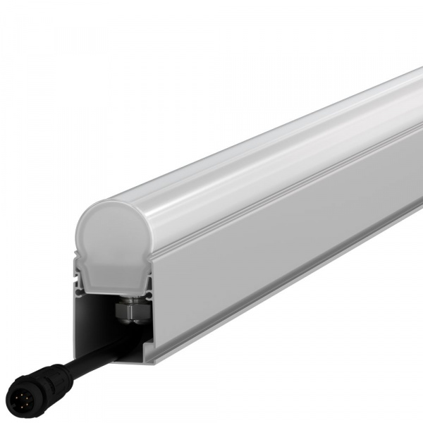Модерн v2.0 4 200мм (18Вт/м) 48В DC 1 пикс. RGBW DMX CRI80 5000К Опал (Профиль, транзитное штепсельное соединение)