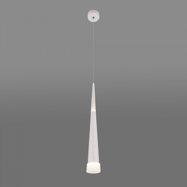 Подвесной светодиодный светильник белый матовый DLR038 7+1W 4200K белый матовый