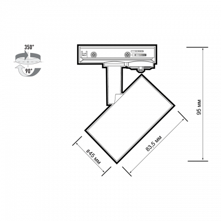 PTR 30 GX53 WH 230V IP20