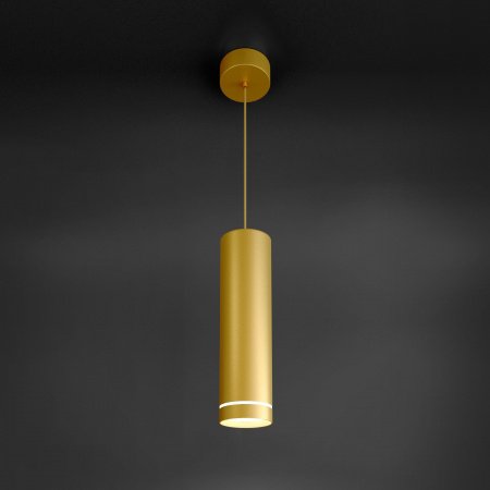 Подвесной светодиодный светильник 12W 4200K золото матовый DLR023
