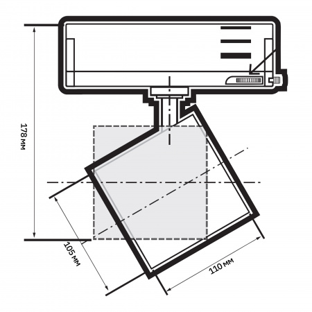 PTR 7040 40W 4000K 36° WH IP40