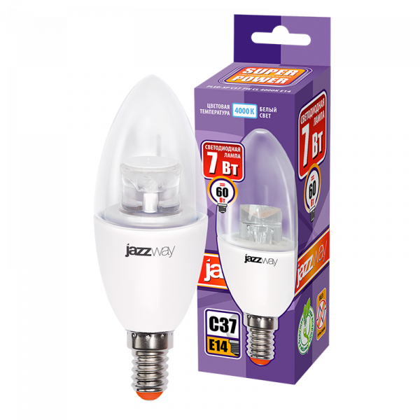 PLED-SP CLEAR C37 7w CL E14 4000K
