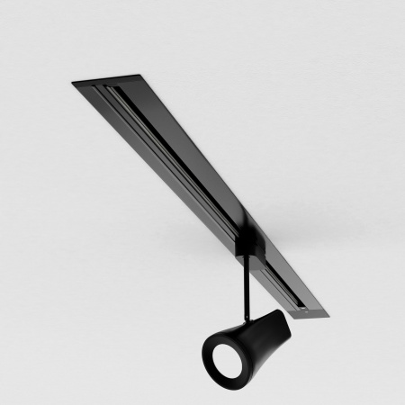 Basic System Встраиваемый шинопровод 1м с вводом питания и заглушкой черный 85082/00