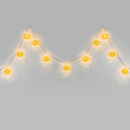 Гирлянда нить  золото/теплый белый с эффектом мерцания 2,8м IP20 400-003