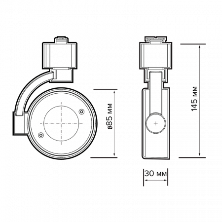 PTR 32 GX53 WH 230V IP20