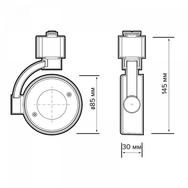 PTR 32 GX53 WH 230V IP20