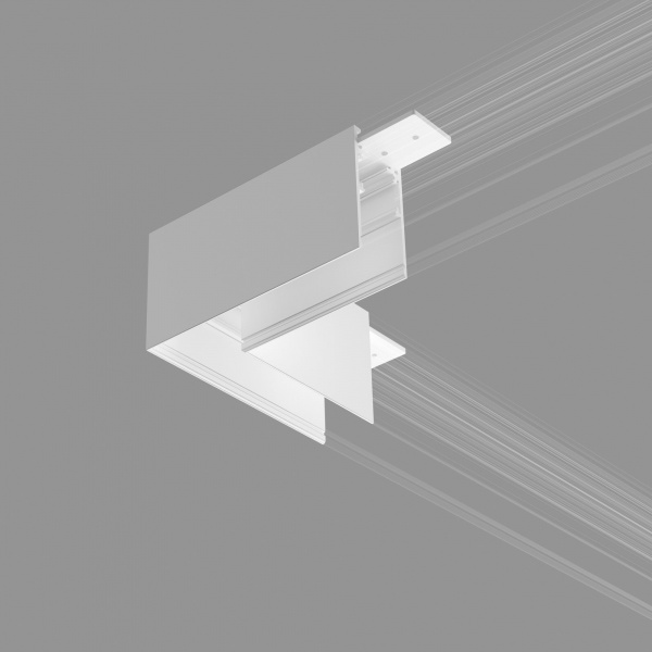 Slim Magnetic Коннектор угловой для накладного шинопровода белый 85090/11