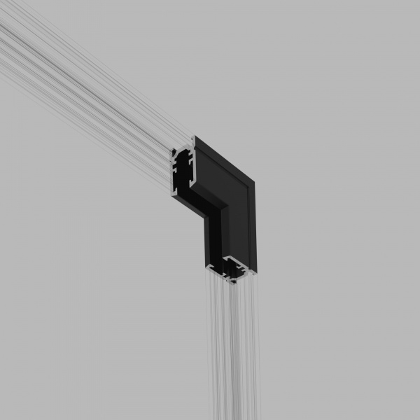 Mini Magnetic Коннектор угловой внутренний для накладного шинопровода черный 85180/00