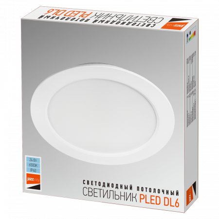 PLED DL6 24w 6500K WH IP40