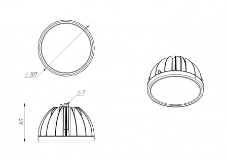 Светодиодный подвесной промышленный светильник FHB 24-90-850-F30 АБ