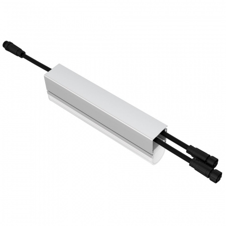 Модерн v2.0 4 200мм (18Вт/м) 48В DC 1 пикс. RGBW DMX CRI80 5000К Опал (Профиль, транзитное штепсельное соединение)