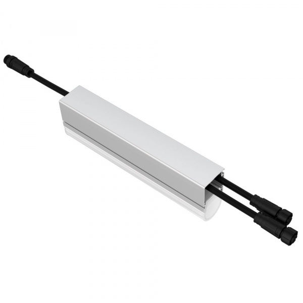 Модерн v2.0 4 200мм (18Вт/м) 48В DC 1 пикс. RGBW DMX CRI80 5000К Опал (Профиль, транзитное штепсельное соединение)