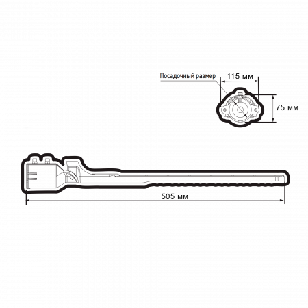PSL 09 50W 4000K GR IP65