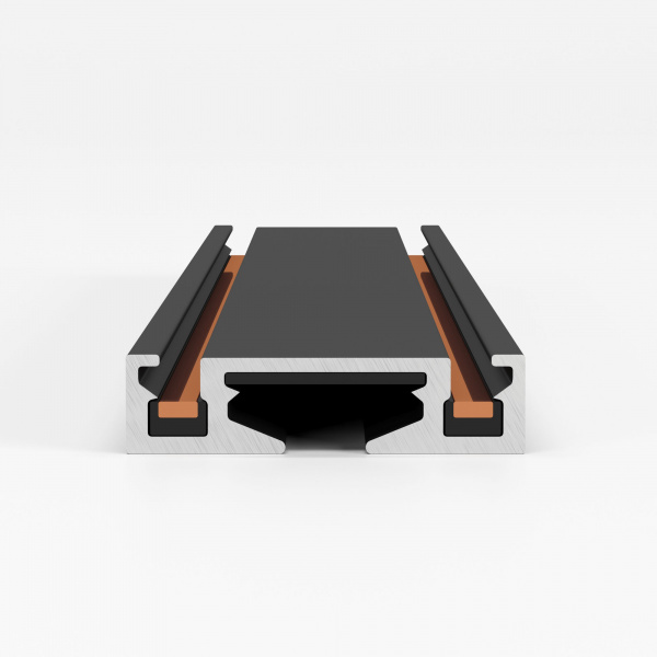 Flat Magnetic Шинопровод накладной чёрный 2м 85129/00