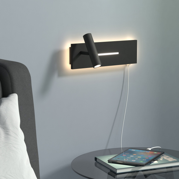 Светильник настенный светодиодный Tuo LED MRL LED 1117 черный