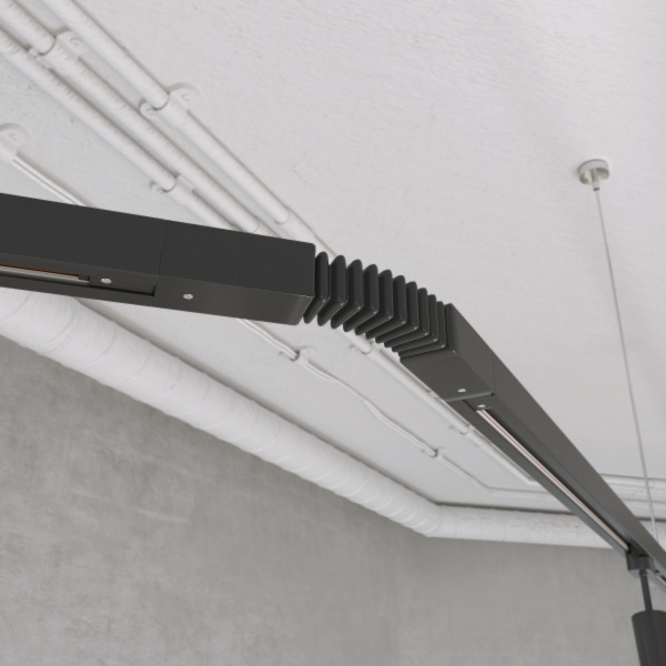 Basic System Гибкий коннектор для  шинопровода черный TRC-1-1-FLEX-BK