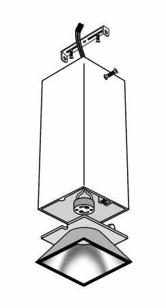 PDL-S 14074 GU10 BL/WH 230V IP20