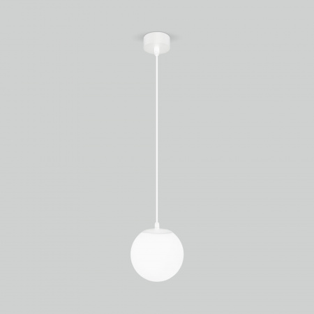 Светильник садово-парковый со стеклянным плафоном Sfera H 35158/H белый