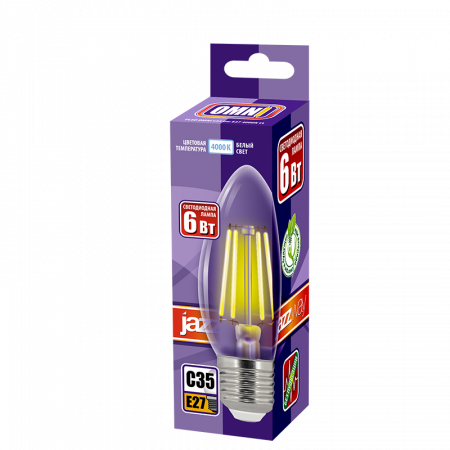 PLED OMNI C35 6w E27 4000K CL