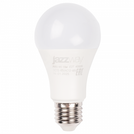 PLED-A60 МО 15w 4000K E27 DC12-48V/AC12-48V