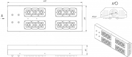 Дорожный светильник "ДорТула" 120Вт