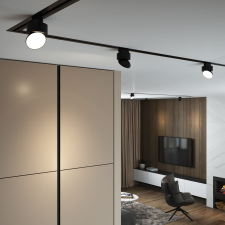 Basic System Трековый светильник 10W 4200K Smooth черный 85515/01