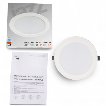 PLED DL6 24w 6500K WH IP40