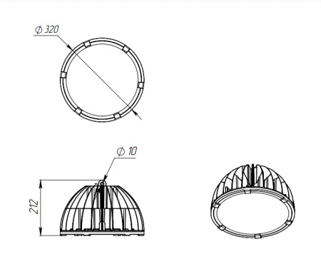 Взрывозащищенный светодиодный светильник Ex-FHB 01-150-50-C120
