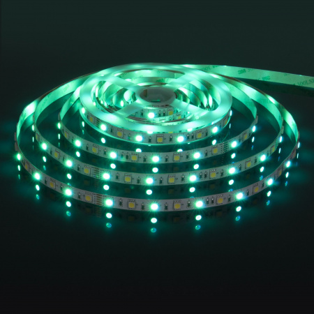 Светодиодная лента Лента светодиодная 24V 14,4W 60Led 5050+5050 IP20 MIX RGB/холодный белый, 5м