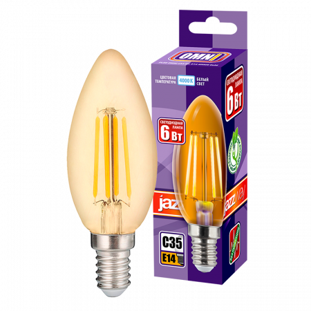 PLED OMNI C35 6w E14 4000K Gold