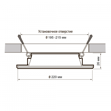 PLED DL7 24W 6500K WH IP54