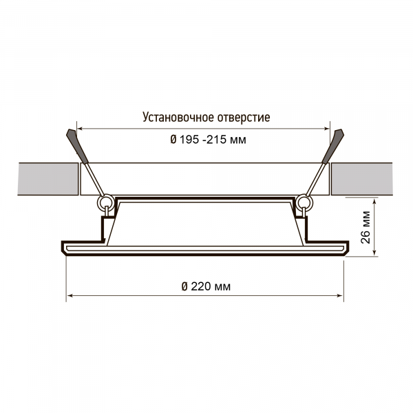 PLED DL7 24W 6500K WH IP54