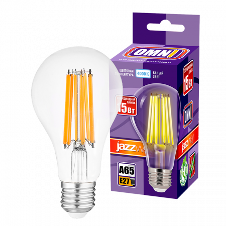 PLED OMNI A65 15w E27 4000K CL