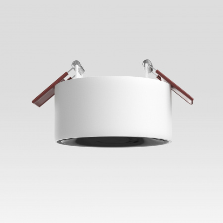 Светильник встраиваемый светодиодный Glam 10W 4000K белый/черный 25095/LED