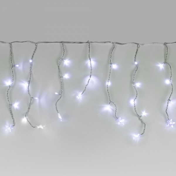 Гирлянда бахрома белый 1,8*0,5м IP20 100-002 белый