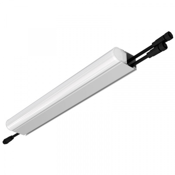 Модерн v2.0 7 400мм (18Вт/м) 48В DC 1 пикс. RGBW DMX CRI80 5000К Опал (Профиль, транзитное штепсельное соединение)