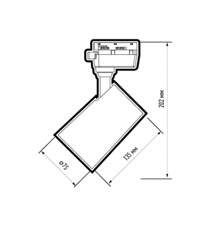 PTR 0732 32w 3000K 24° BL IP40