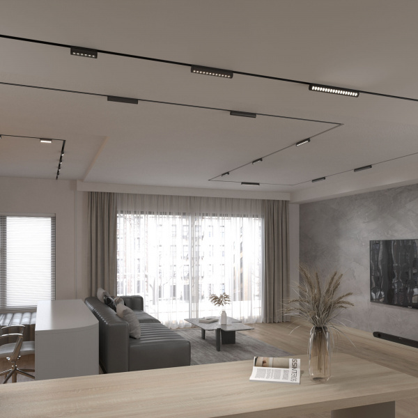 Slim Magnetic Трековый светильник 18W 4200K Alter чёрный 85050/01